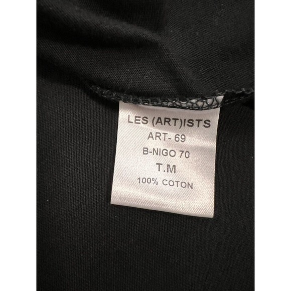 Les Artists Unisex NIGO 70 T-Shirt Black Short-sleeve Jersey Streetwear Size M - Picture 8 of 10